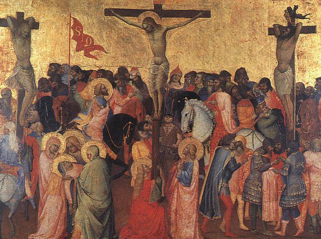Agnolo  Gaddi The Crucifixion oil painting image